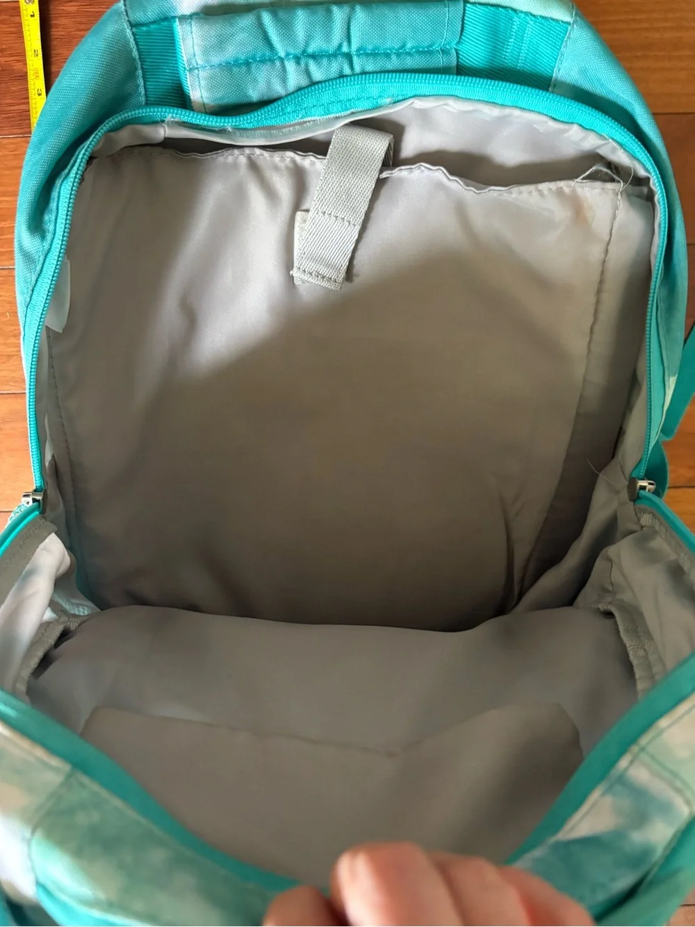 Pottery Barn Teen Teal and White Tie-Dye Kids Backpack
